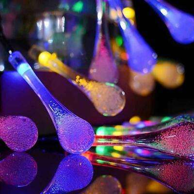 String Solar Lights 30LED Raindrop - Warm White