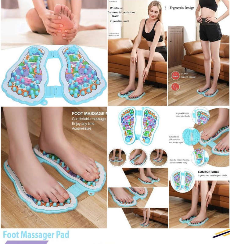 Foot Acupoint Massage Pad Sole Plantar Point Stimulate Massager Pressure Relieve Fatigue Foot Mas...