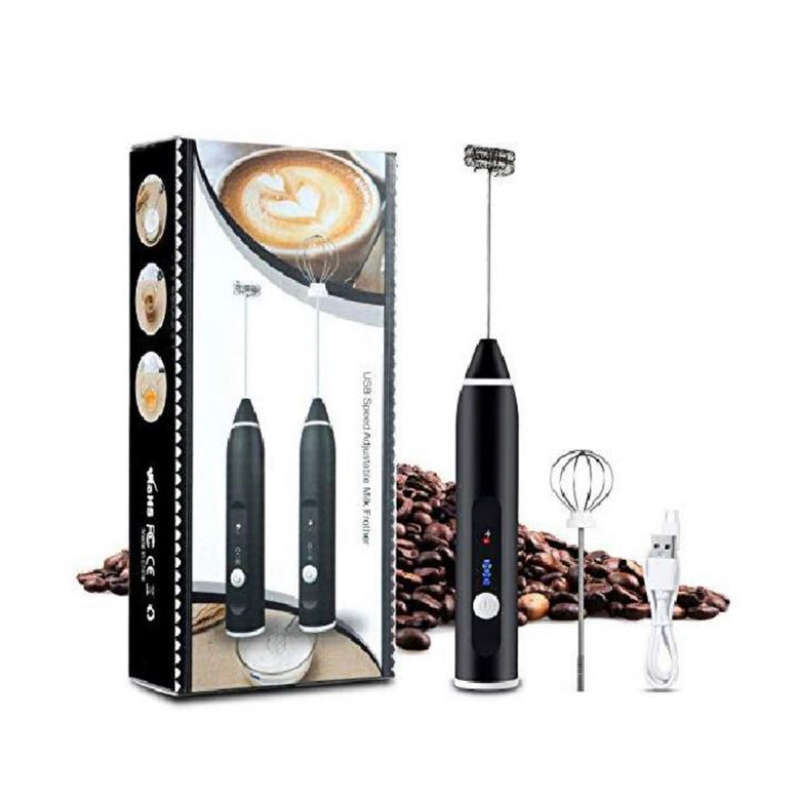 Milk Frother Rechargeable 2-1