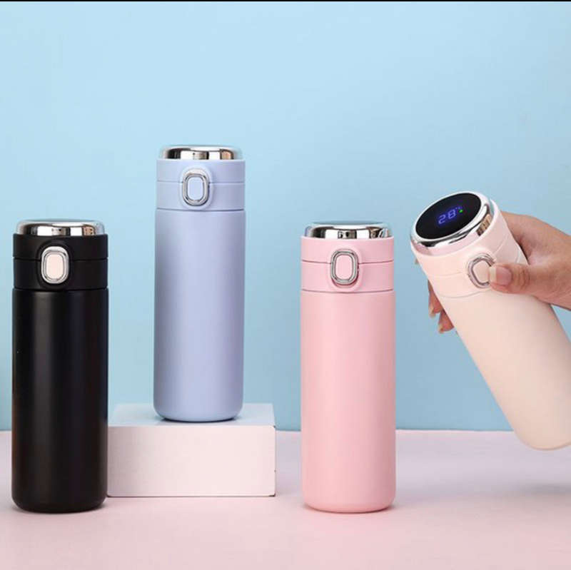 Smart Insulation Cup Water Bottle Led Digital Temperature Display Stainless Steel Thermal Mugs In...