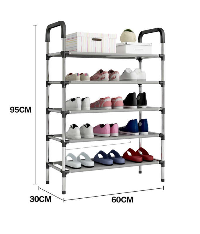 Shoe Rack 5tier Metal