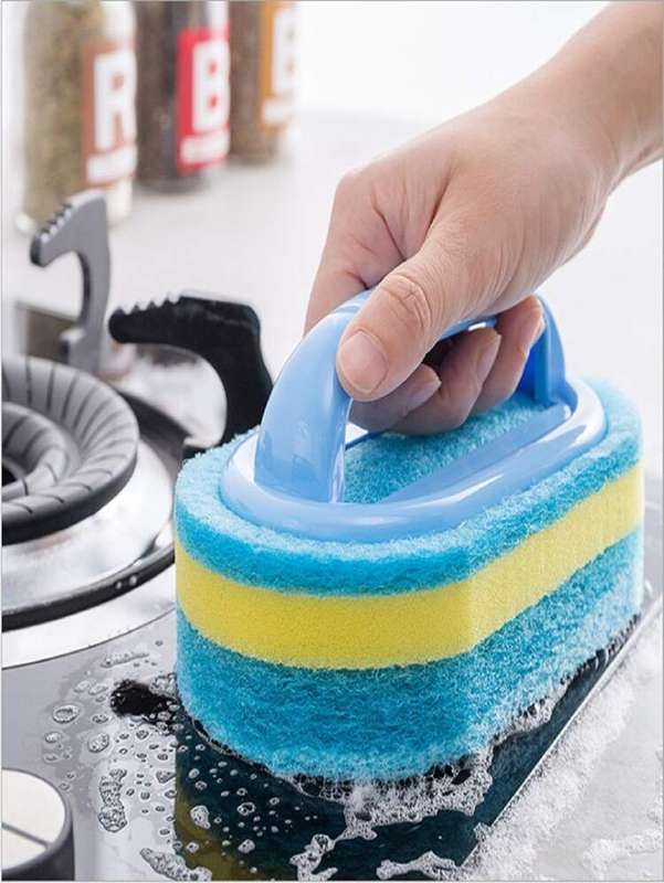 Handle Design Random Color Cleaning Sponge