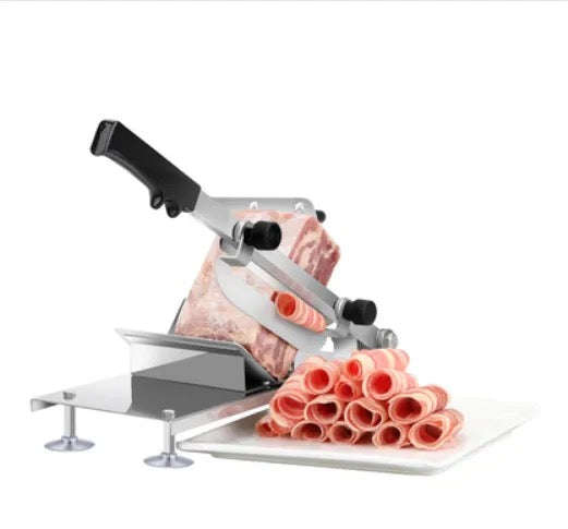 Meat Slicer Hand Slicing Machine Stainless Steel Frozen Beef Mutton Bacon Meat cutter Vegetable F...