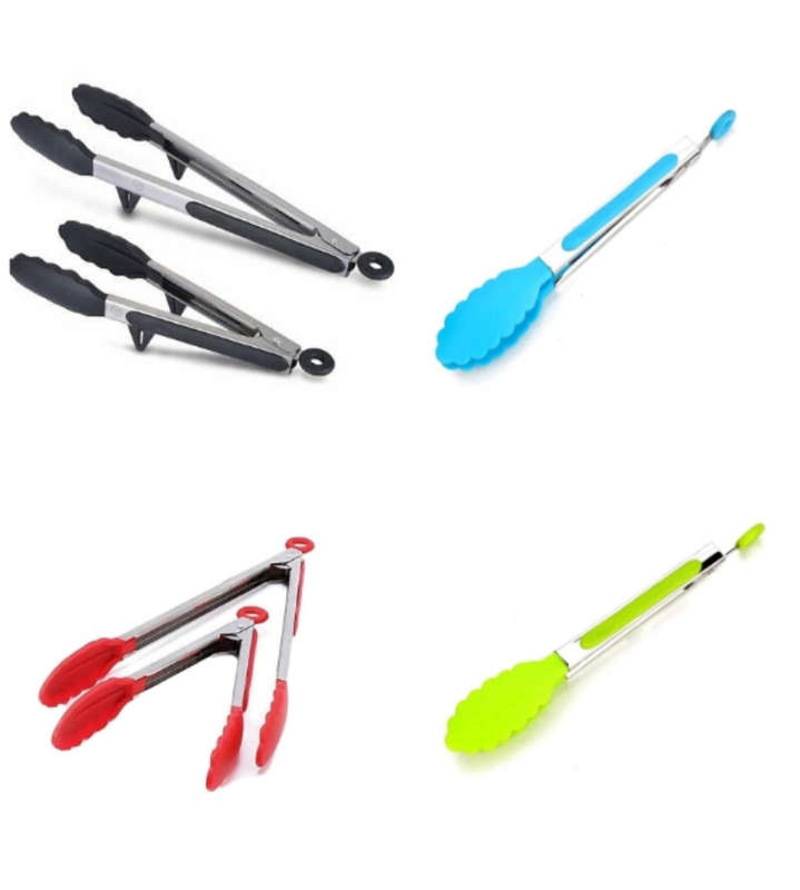 Kitchen Silicone Tong Set 2pc