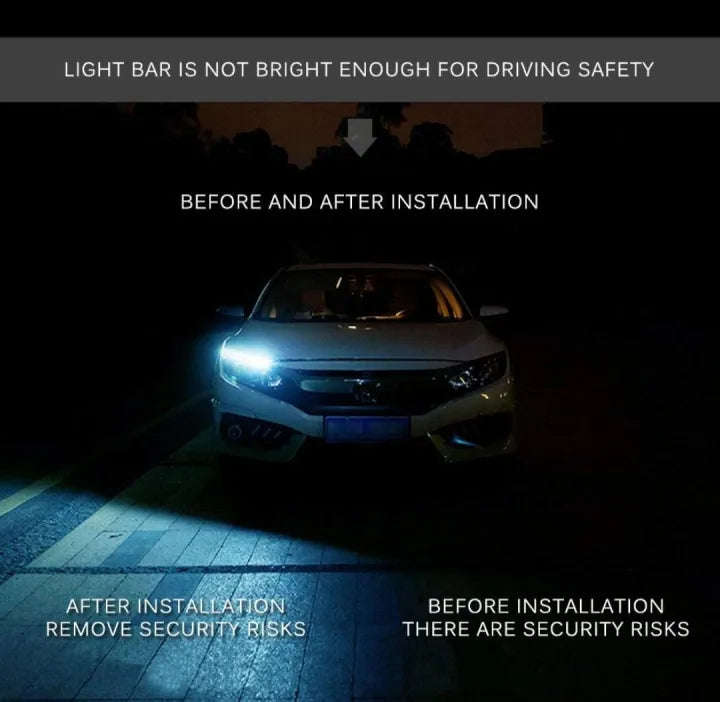 2PC Car Led Strip Light Headlight