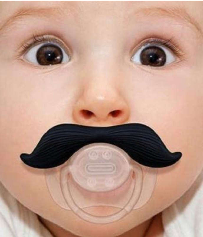 Fred Moustache Baby Pacifier
