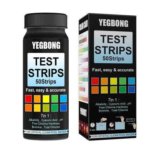 7 In 1 Water Test Strips PH Test Paper Swimming Pool SPA Testing Strips