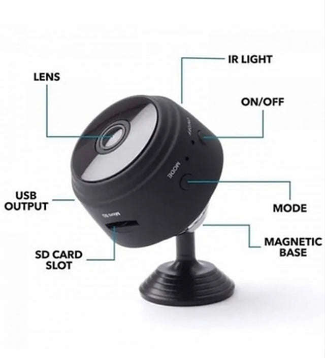 Mini WIFI Wireless Network Camera A9 -1 Black