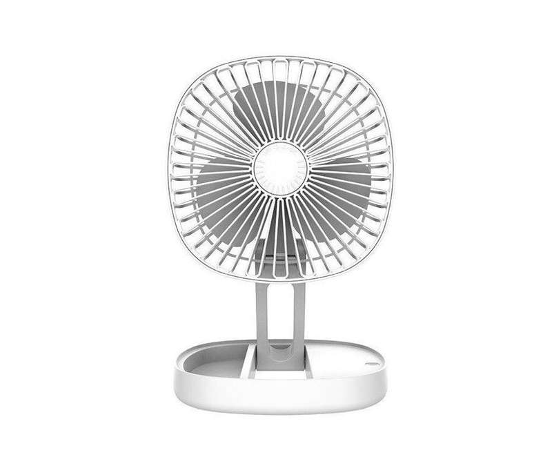 Foldable Rechargeable Desk Fan-White
