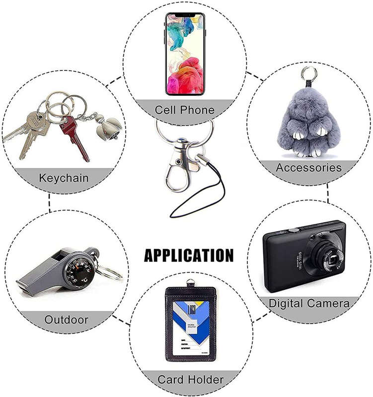 Lanyards for Keys, Whistle, Cell Phone, Wallet, ID Holder- It comes in different colors-1pc