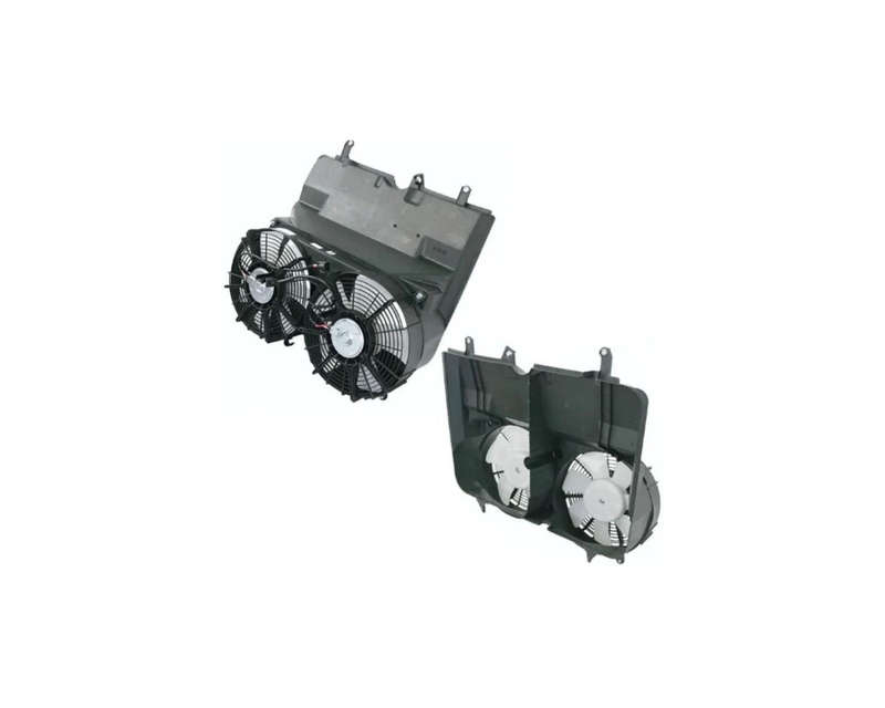 Quantum 2.5 / D4D 2.7 Radiator Fan Twin Set With Shroud