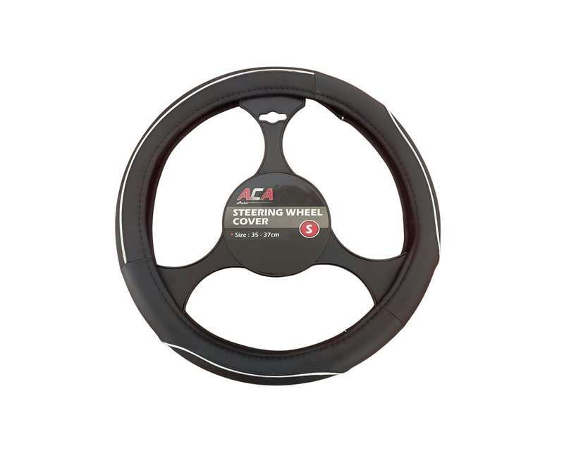 ACA Steering Wheel Cover - Silver 35-37cm
