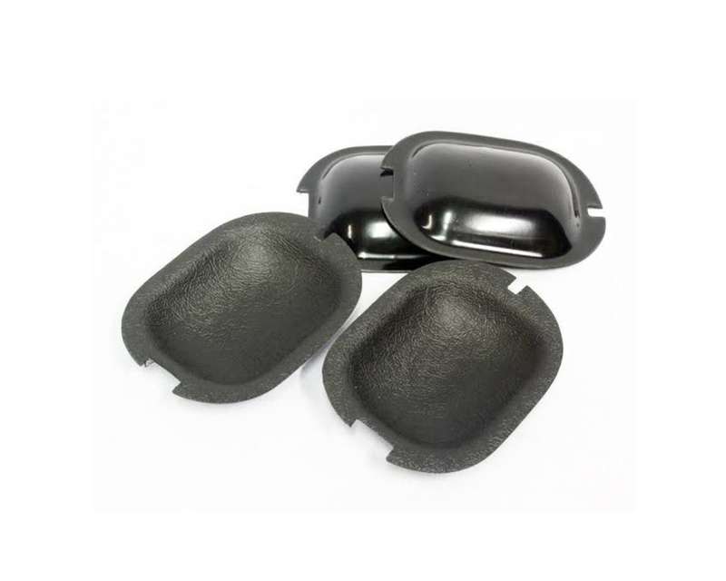 Golf 1 Door Handle Scratch Plates Black - 4 Piece