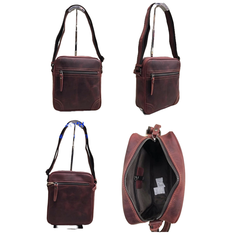 Choc Brown Slingbag - L 20cm x H 23cm x W 8cm