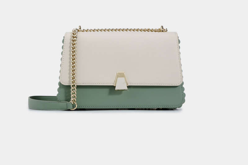 Chrisbella Classic Executive Green Handbag