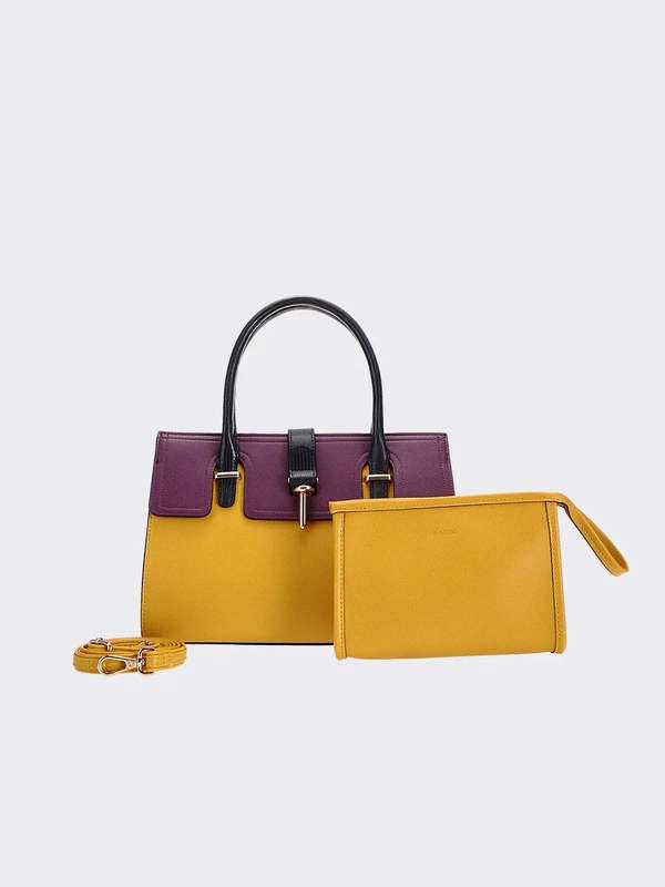 BAGCO Yellow Handbag -BX012304066