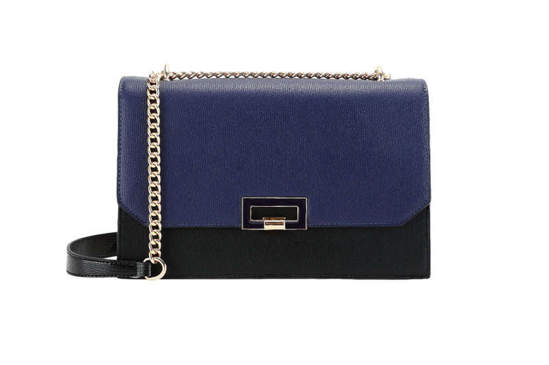 BAGCO Two-Tone Black Handbag -BX012304073