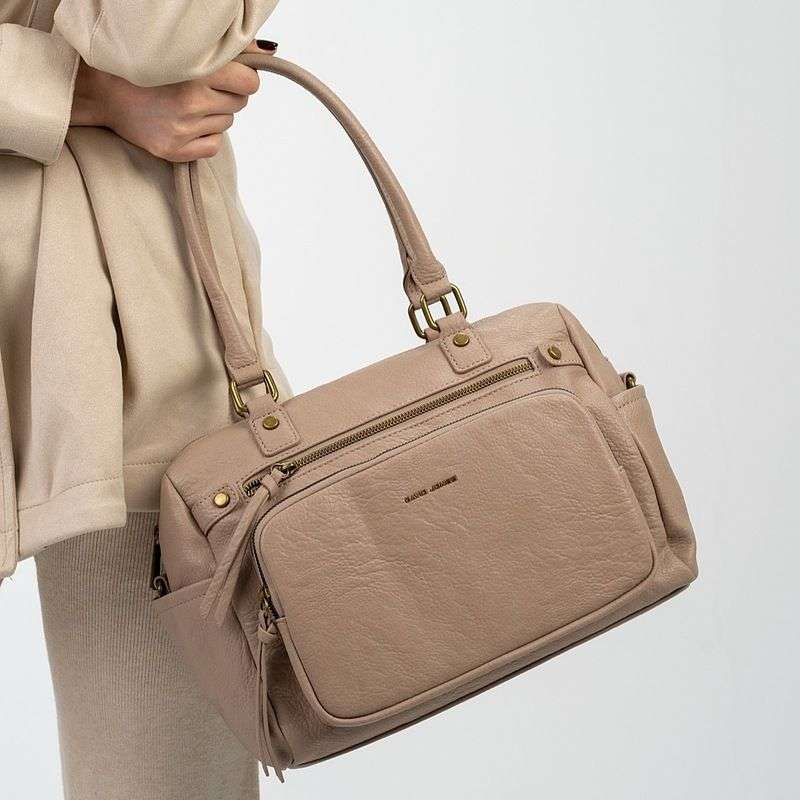 David Jones Sand Color Shoulder Handbag DJ779D