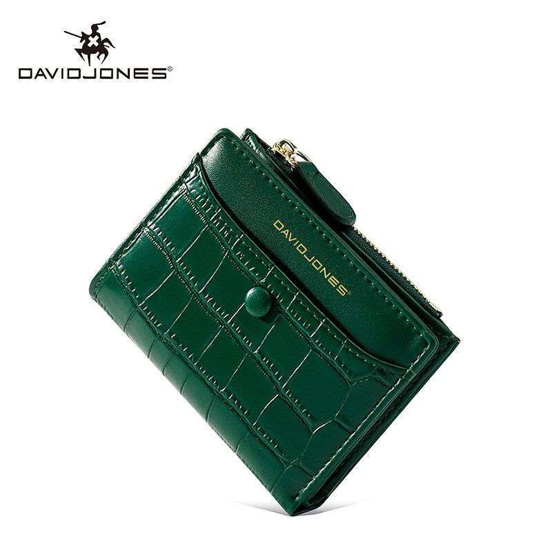 David Jones Yellow Crocodile Leather Pattern Wallet DJ900J