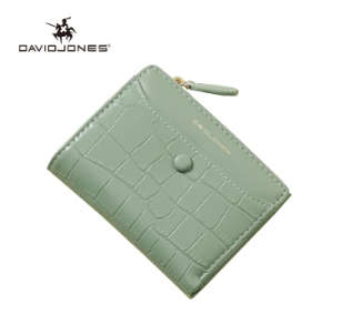 David Jones Yellow Crocodile Leather Pattern Wallet DJ900J