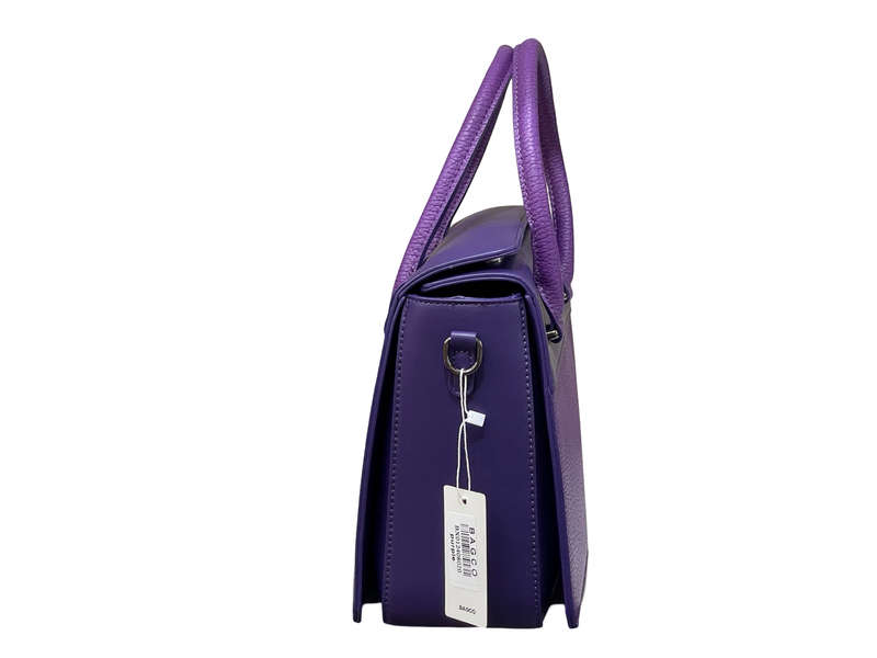 BAGCO Premium Structured Purple Handbag  Mocha Elegance