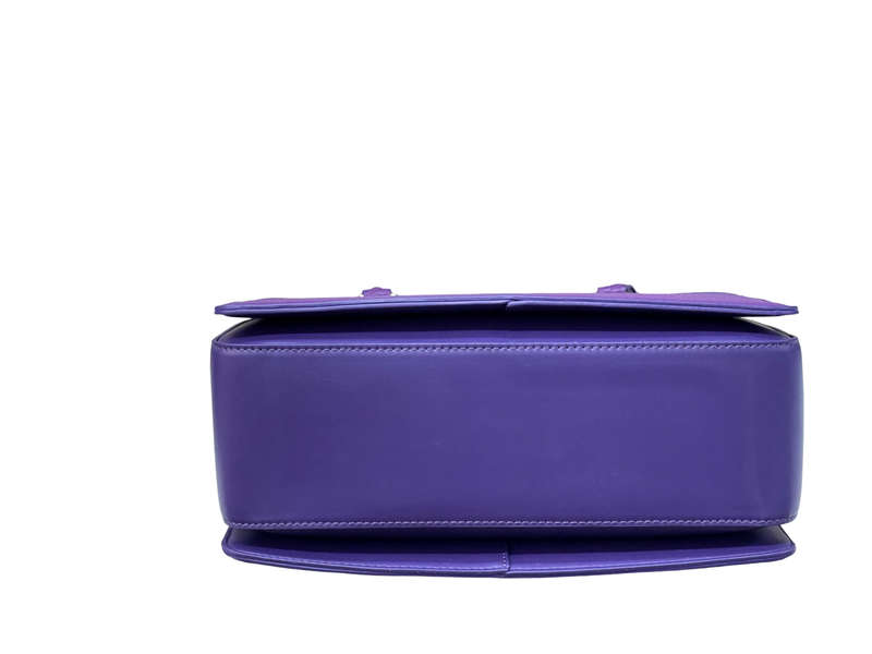 BAGCO Premium Structured Purple Handbag  Mocha Elegance