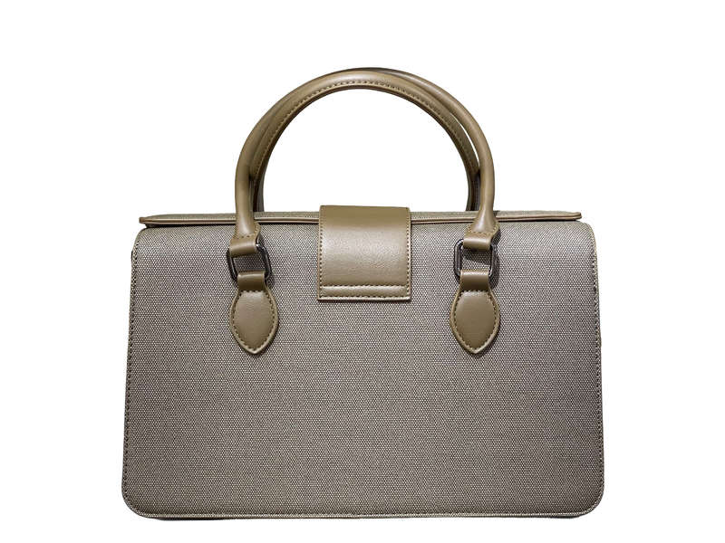 BAGCO Premium Structured Military Green Handbag  Mocha Elegance