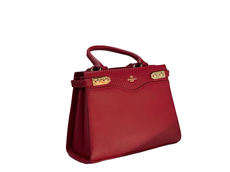 BAGCO Luxe Ruby Structured Handbag