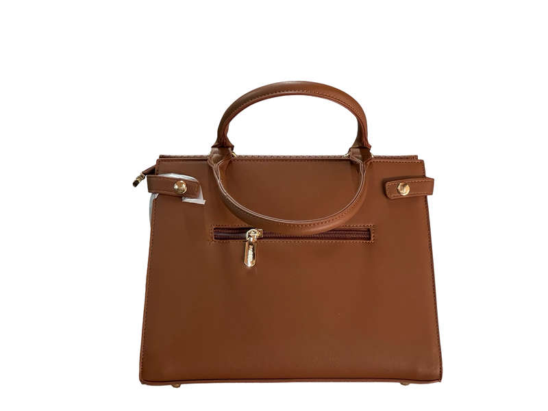 BAGCO Luxe Brown Structured Handbag