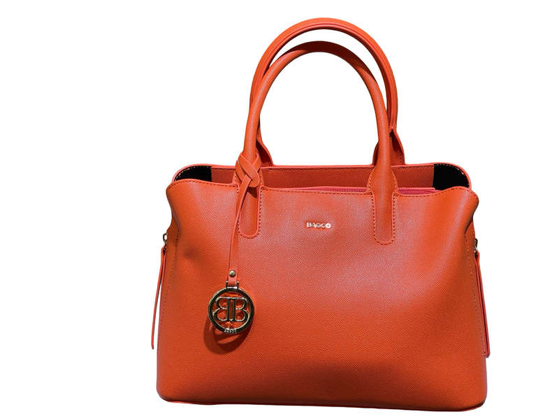 New Trendy Orange BAGCO Handbag