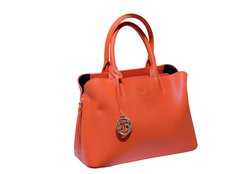 New Trendy Orange BAGCO Handbag