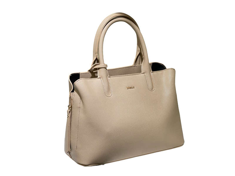 New Trendy Beige BAGCO Handbag