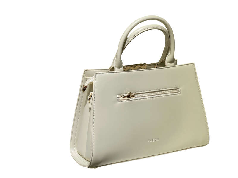 BAGCO Handbag Classic Creamy White Color