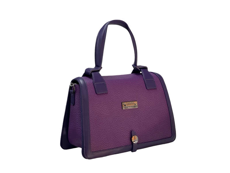 BAGCO Purple Signature Satchel  Bold Elegance, Everyday Power