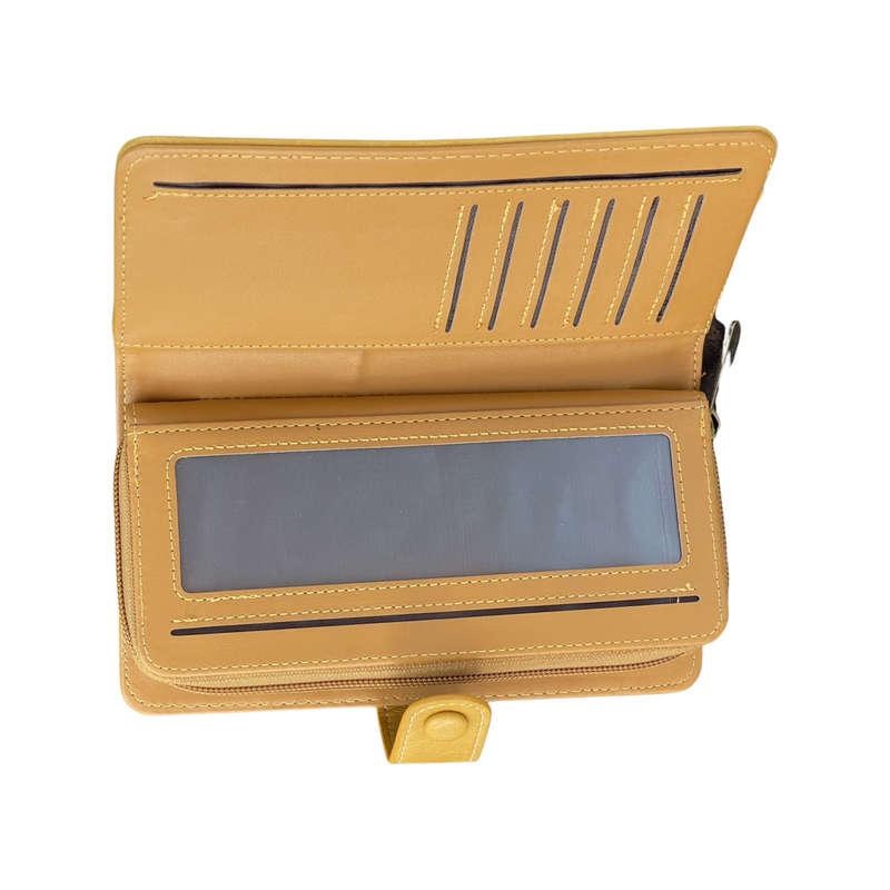 Mustard Yellow Leather Wallets