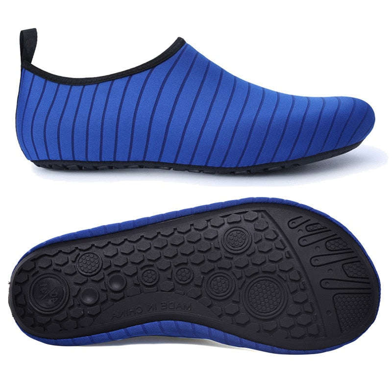 Slip-On Barefoot Aqua Shoes - Cyan / 6.5
