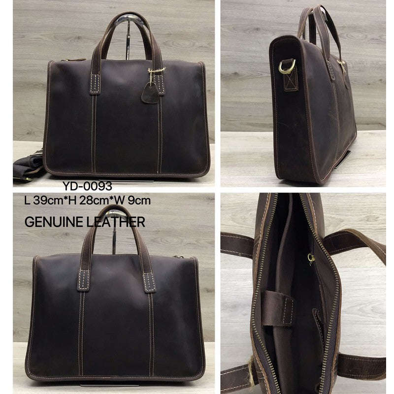 Oiled Leather Single Shoulder Crossbody Bag