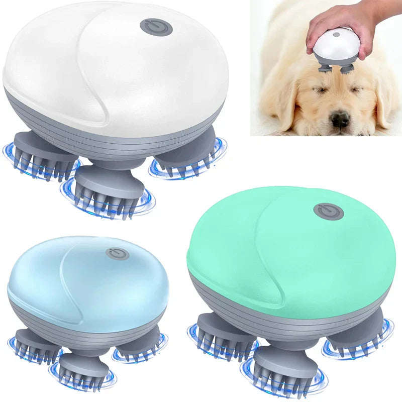 Electric Scalp Head Massager - Green