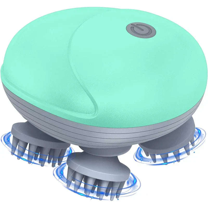Electric Scalp Head Massager - Green