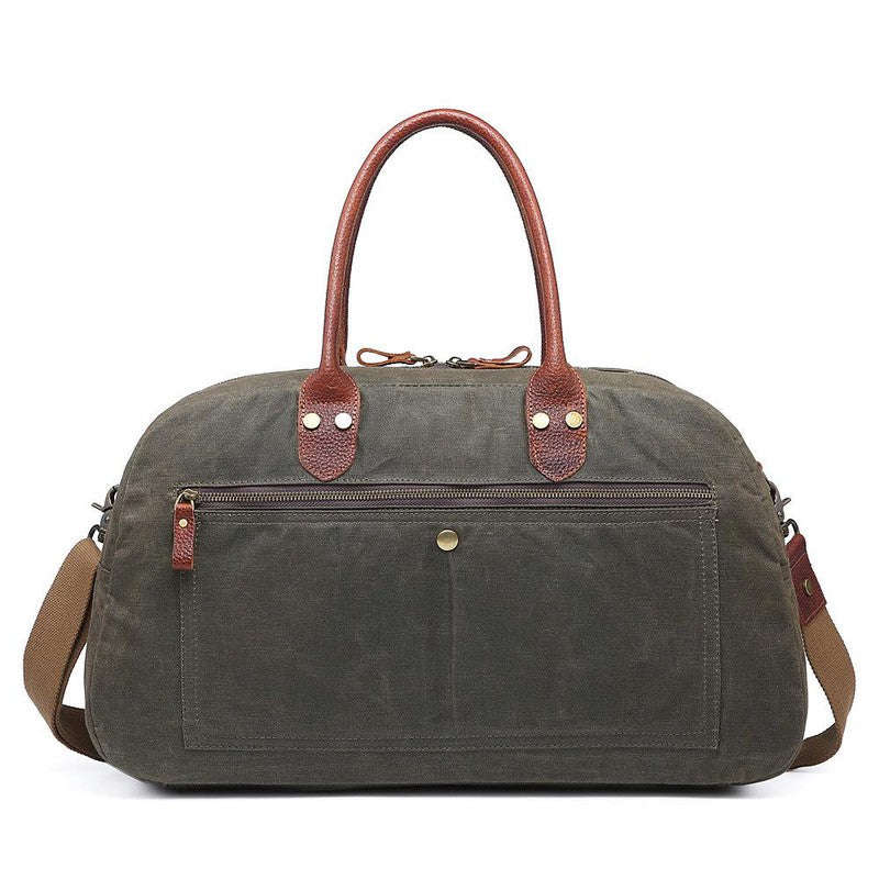 Leather Travelling Bag - L 50cm x H 27cm x W 14cm