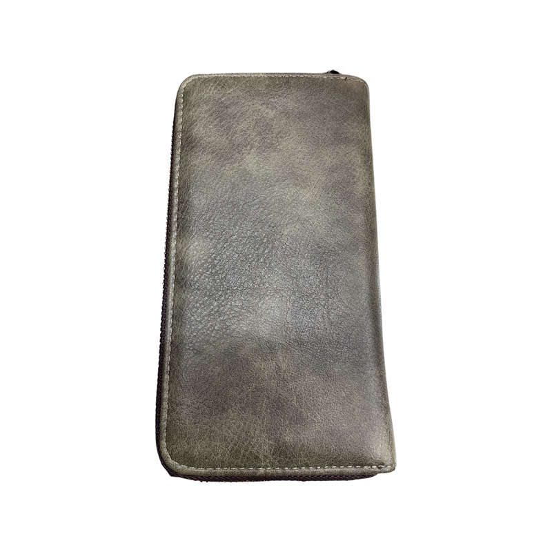 Plain Double Zipped Wallet