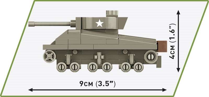 COBI M4A3 Sherman (1:72 Scale)