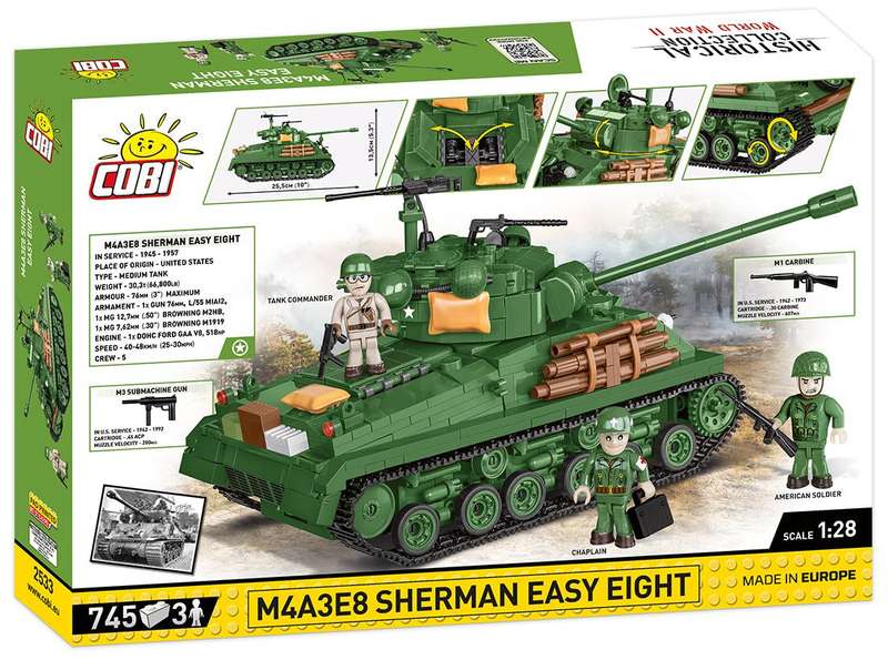 COBI M4A3E8 Sherman Easy Eight