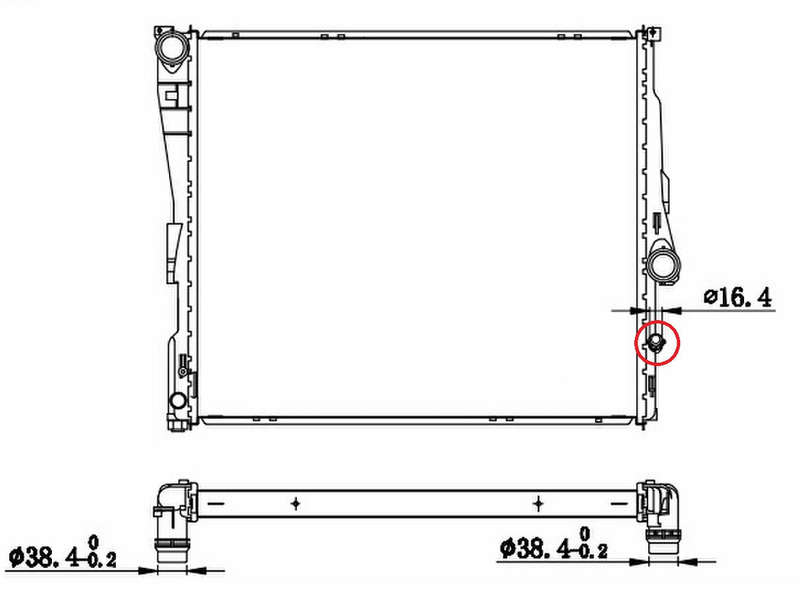 BMW X3 318 320 325 300 330 E83 MT Radiator