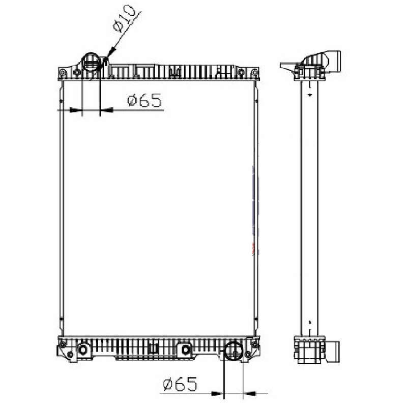 Mercedes Benz NG57 AT Truck Radiator