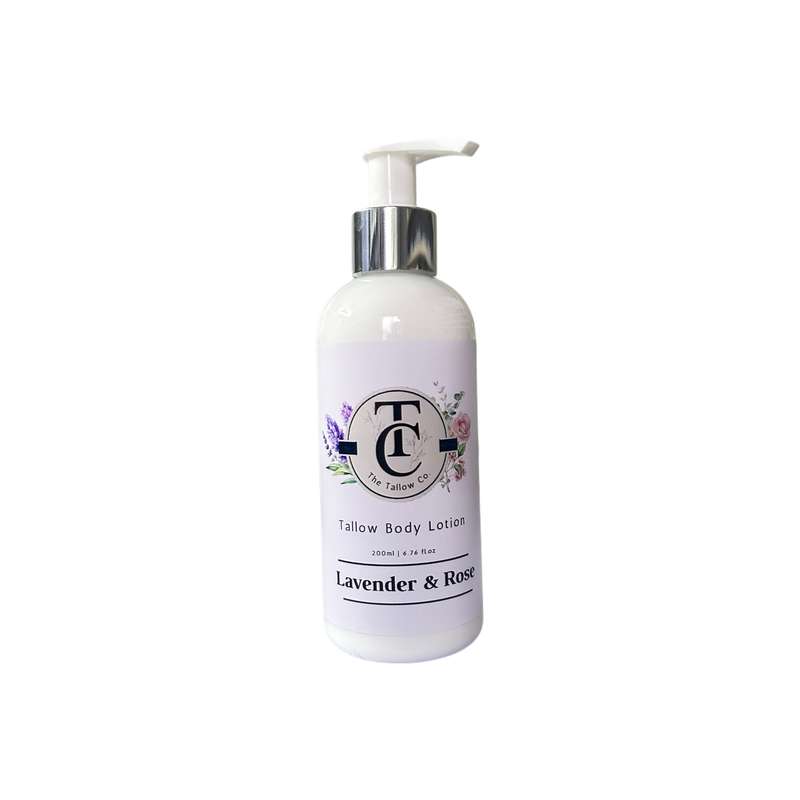 Tallow Hand & Body Lotion - Lavender & Rose