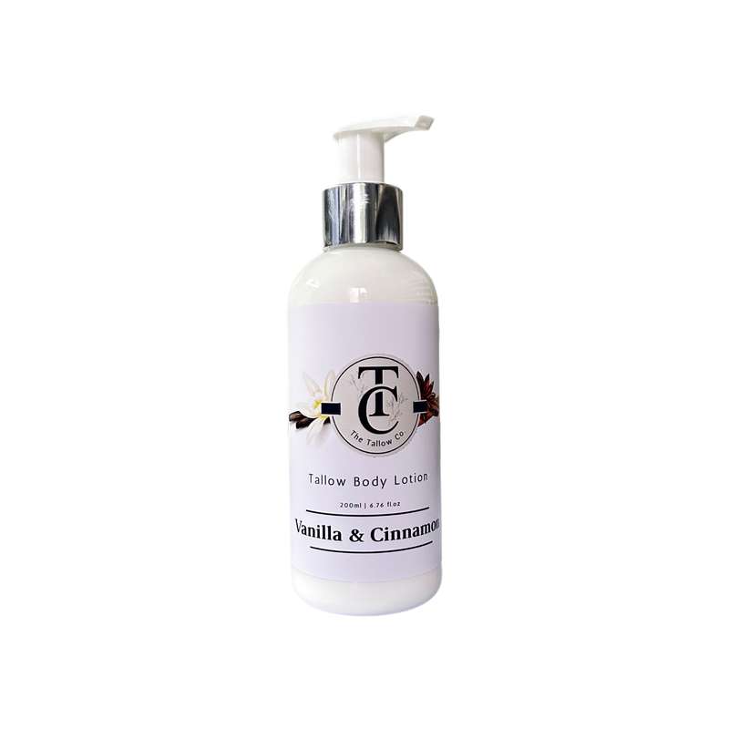Tallow Hand & Body Lotion - Vanilla & Cinnamon