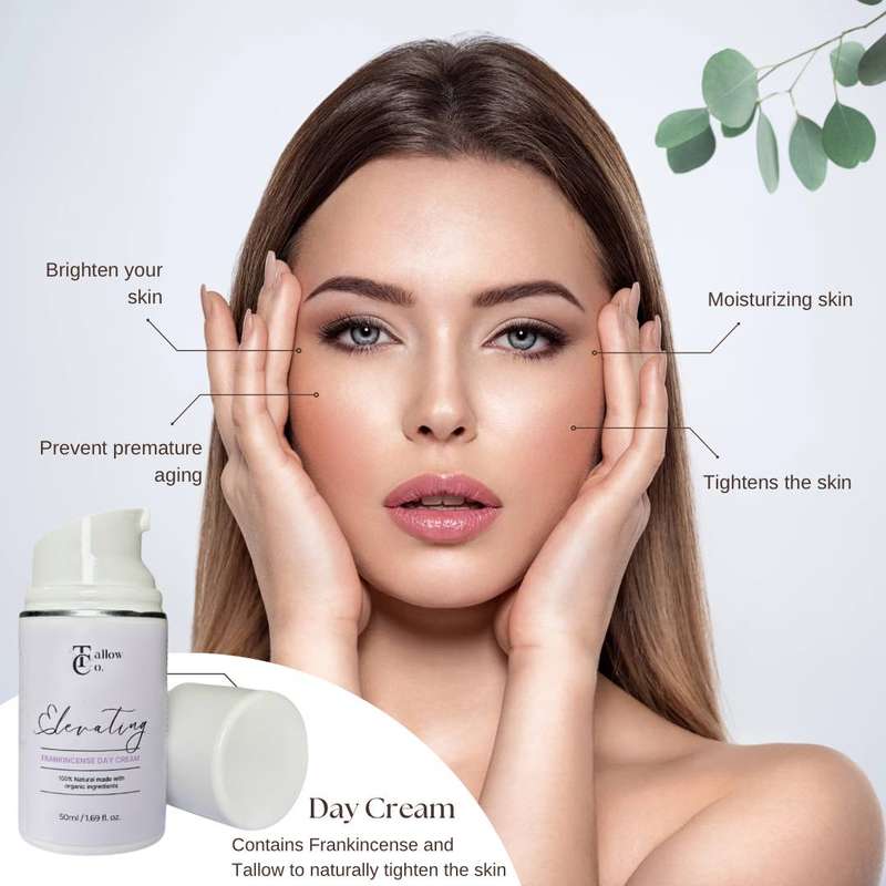 Elevating Tallow Day Cream with Frankincense