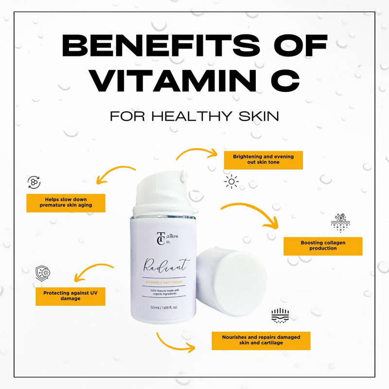 Radiant Tallow Day Cream - 10% Vitamin C