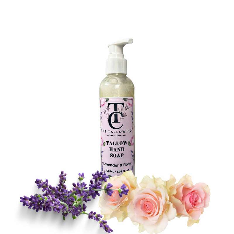 Tallow Liquid Hand Soap - Lavender & Rose